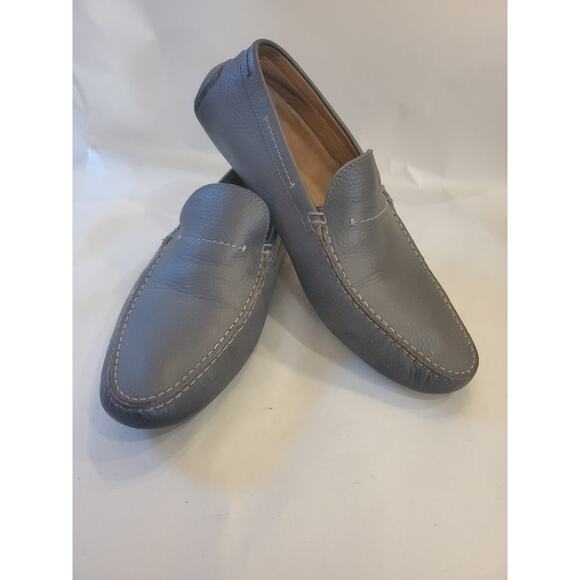 Hugo Boss Men’s Moccasin Slip-On Soft Leather Loafer Blue BlueSize 43/US 9.5 main image 6